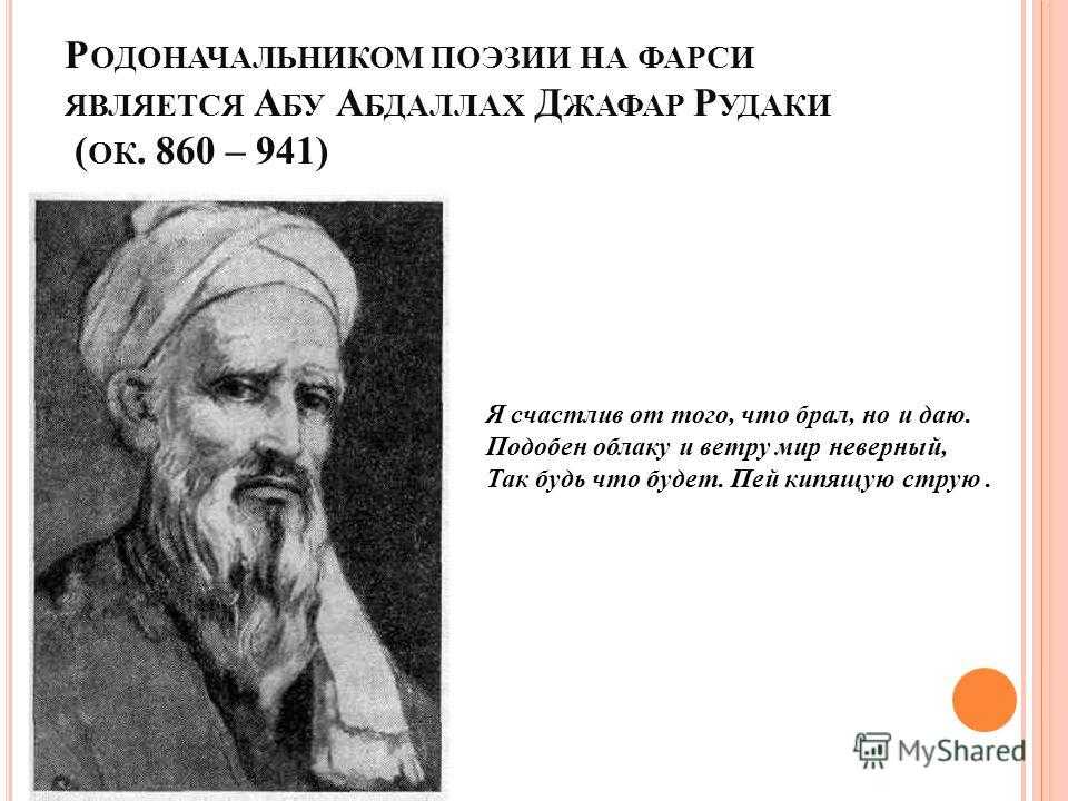 Абу абдаллах рудаки