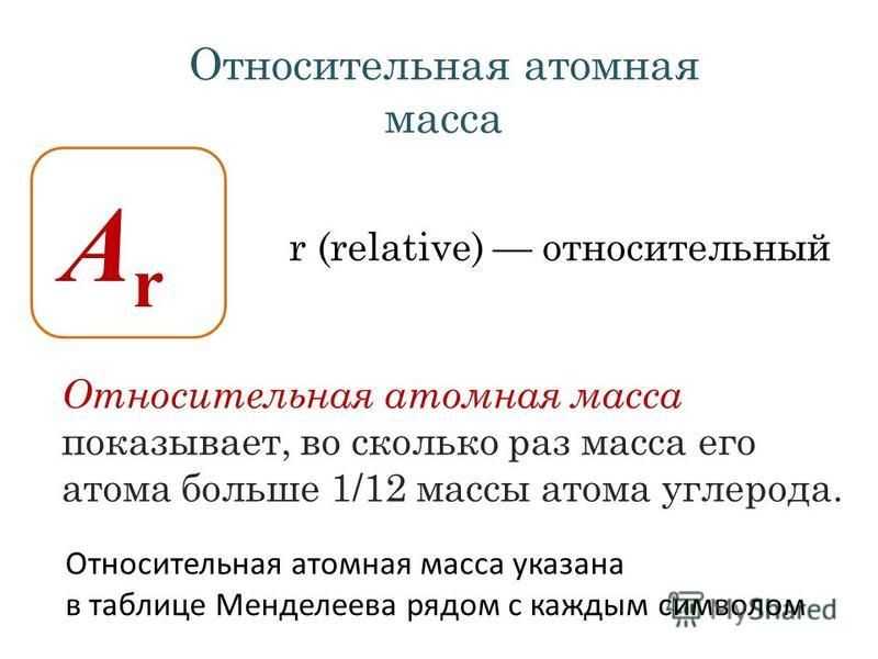 Относительная атомная масса 24. Формула относительной атомной массы в химии. Относительная атомная масса химических элементов.