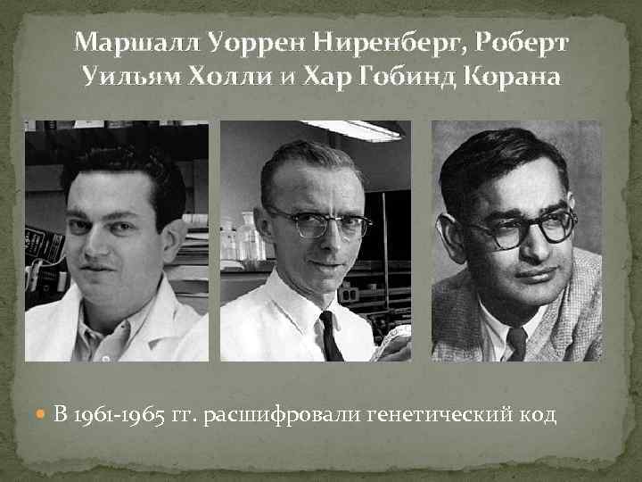 Маршалл уоррен ниренберг