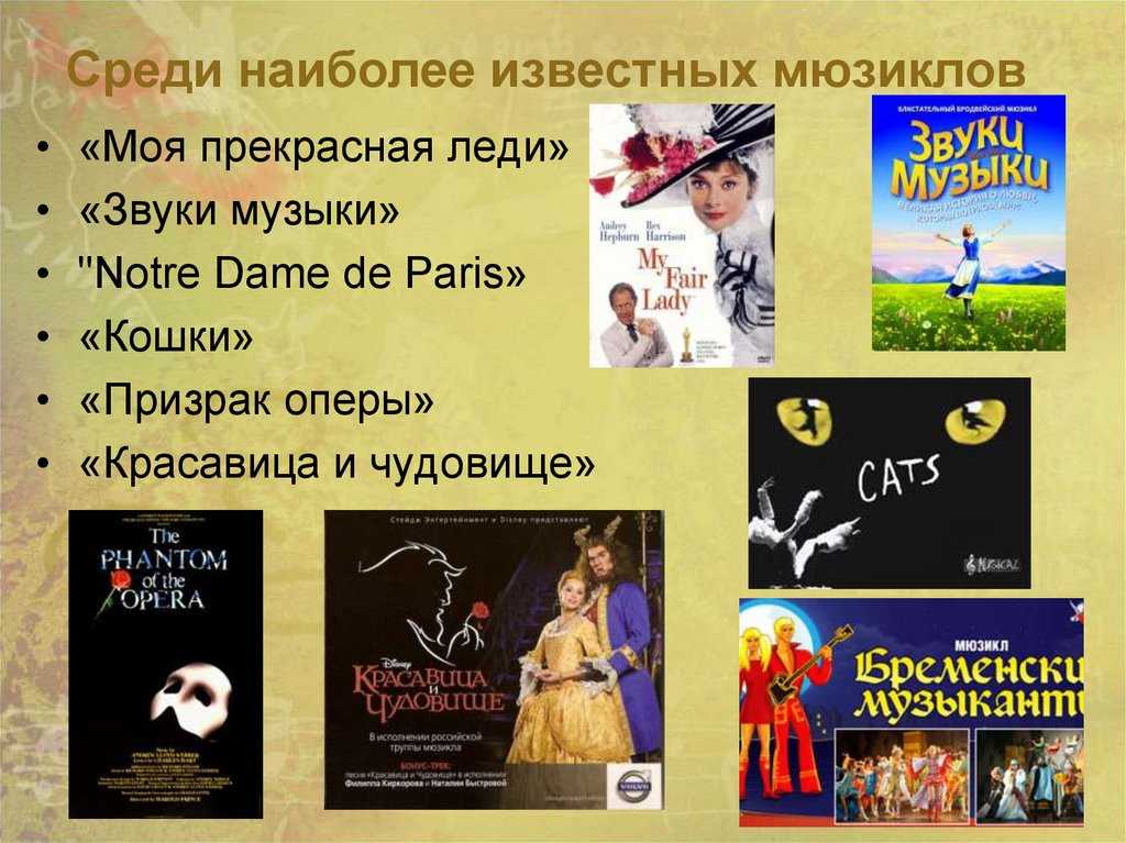 Известные мюзиклы россии. Известные мюзиклы. Названия известных мюзиклов. Известные мюзиклы и их авторы. 5 Известных мюзиклов.