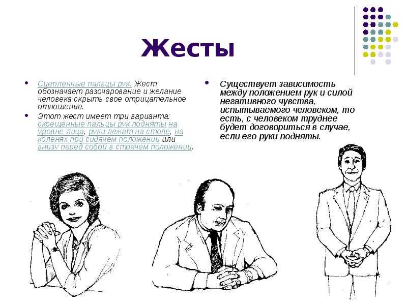 Психофизиология: жесты уверенности