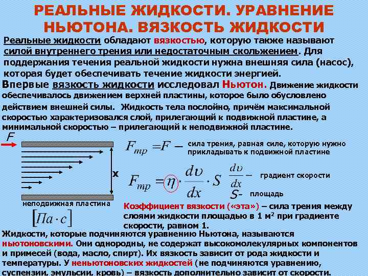 Плотность жидкости, значения для основных жидкостей