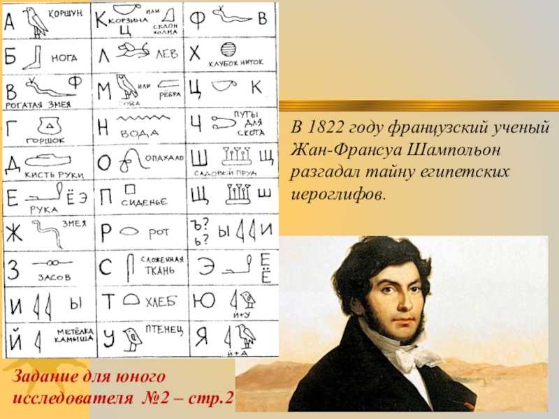Жан франсуа шампольон и тайна египетских иероглифов. андрей низовский.100 великих археологических открытий. история древней евразии