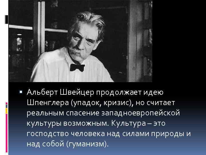 Альберт швейцер биография